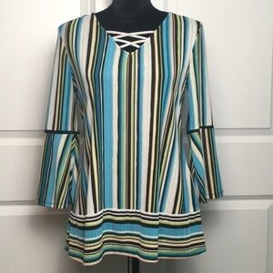 🎉 SALE Dana Buchman Striped Blouse